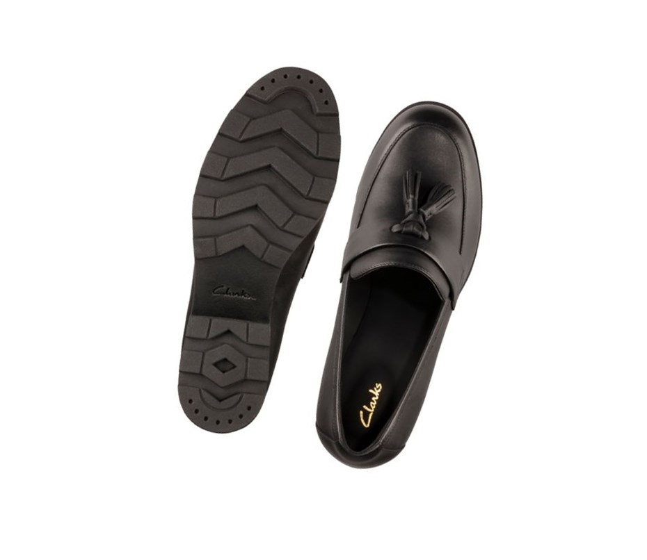 Clarks Rene Leder Loafers Damen Schwarz | EJCS81702