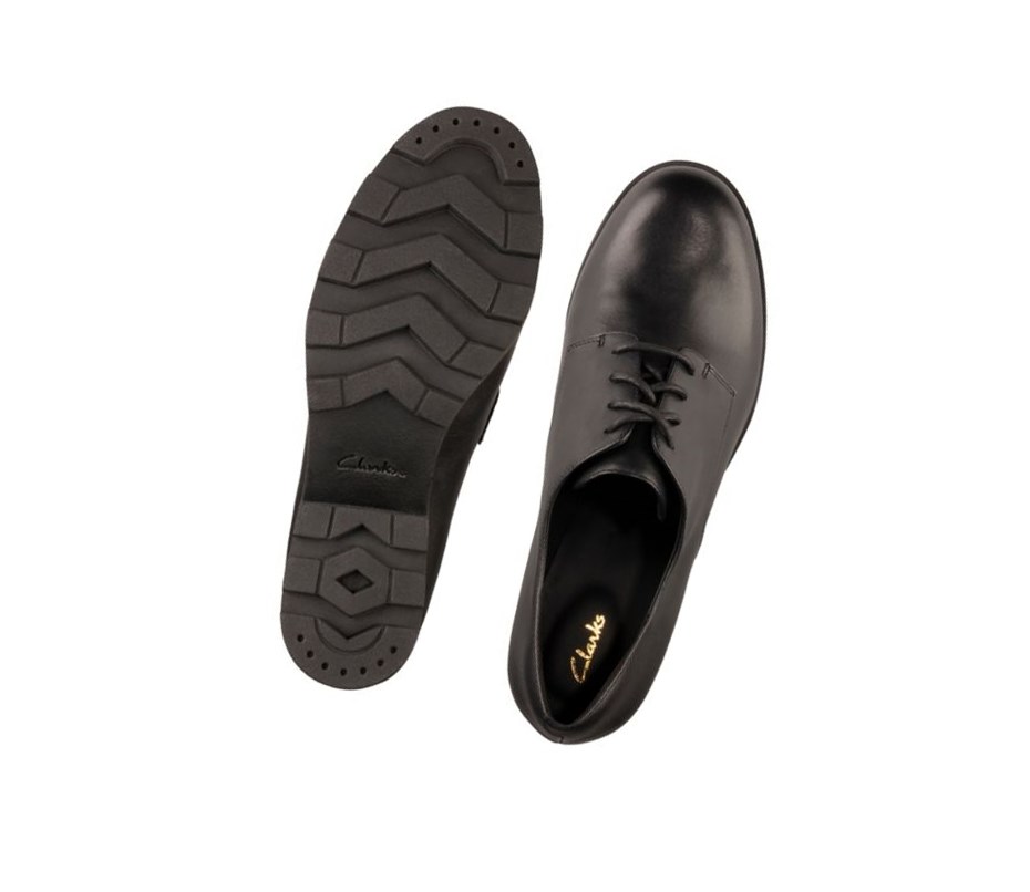 Clarks Rene Spitze Leder Hohe Schuhe Damen Schwarz | SEQV31076