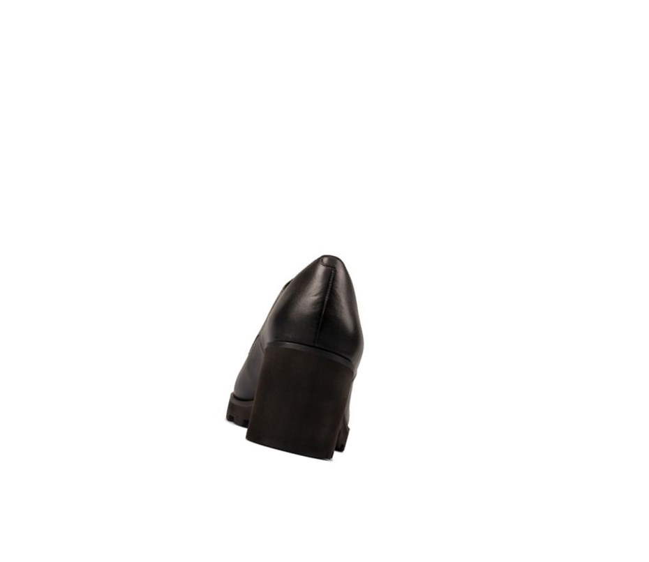 Clarks Rene Spitze Leder Lederschuhe Damen Schwarz | QCMP93570