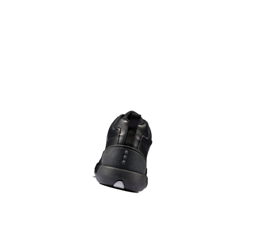 Clarks Rex Crash Leder Schulschuhe Mädchen Schwarz | FXGH82146