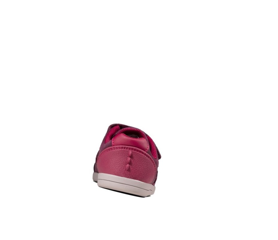 Clarks Rex Quest Leder Lederschuhe Jungen Bordeaux | JMEW61987