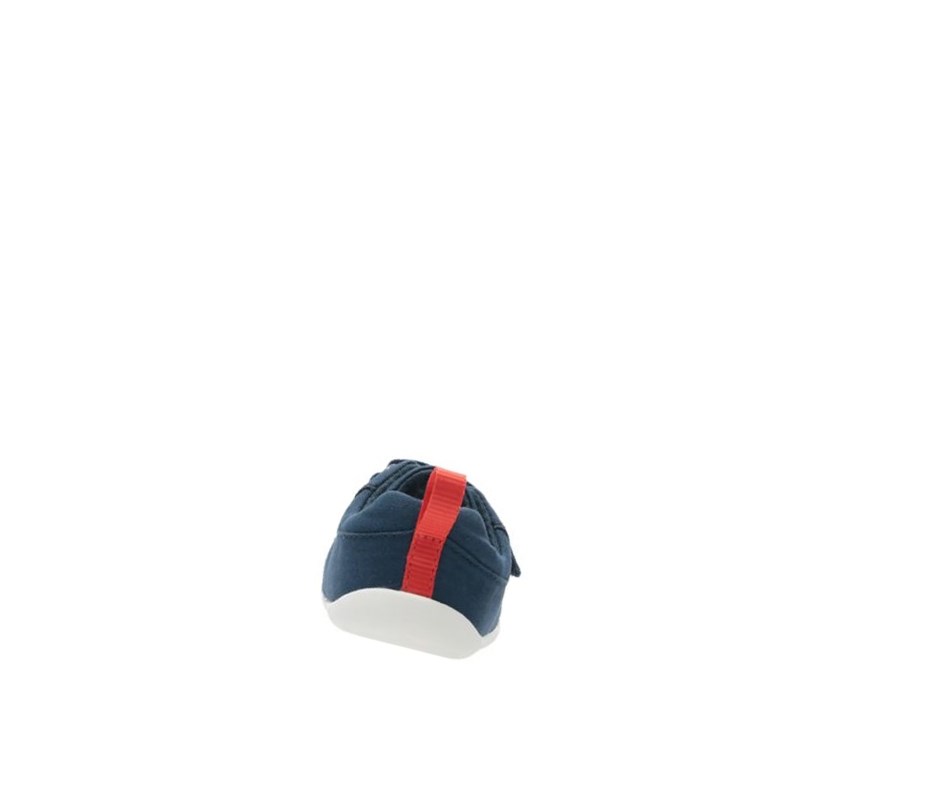 Clarks Roamer Craft Canvas Textil Wanderschuhe Mädchen Navy | BFJY49507