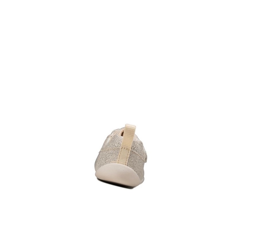 Clarks Roamer Craft Leder Wanderschuhe Mädchen Silber | DBUC35824