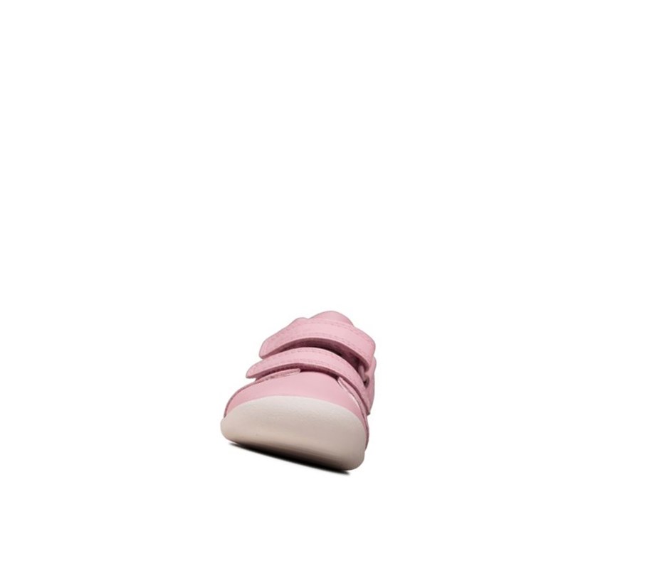 Clarks Roamer Craft Leder Wanderschuhe Mädchen Rosa | PACM61948