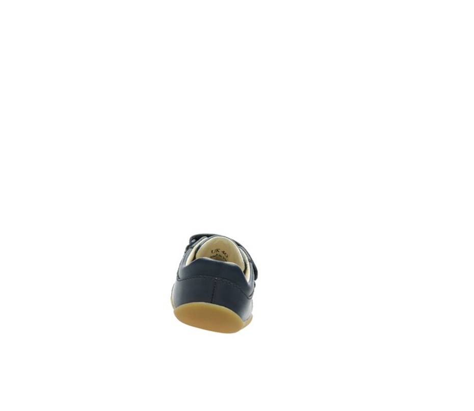Clarks Roamer Craft Leder Wanderschuhe Mädchen Navy | VCYR48713