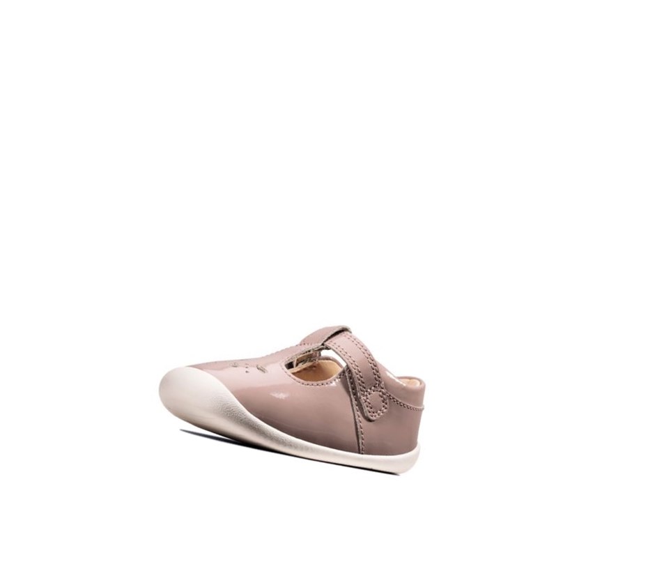 Clarks Roamer Star Lack Wanderschuhe Mädchen Rosa | VDZB17529