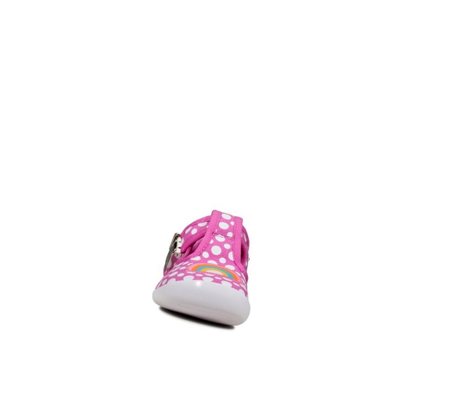 Clarks Roamer Sun T-bar Freizeitschuhe Jungen Rosa | LKAN85241