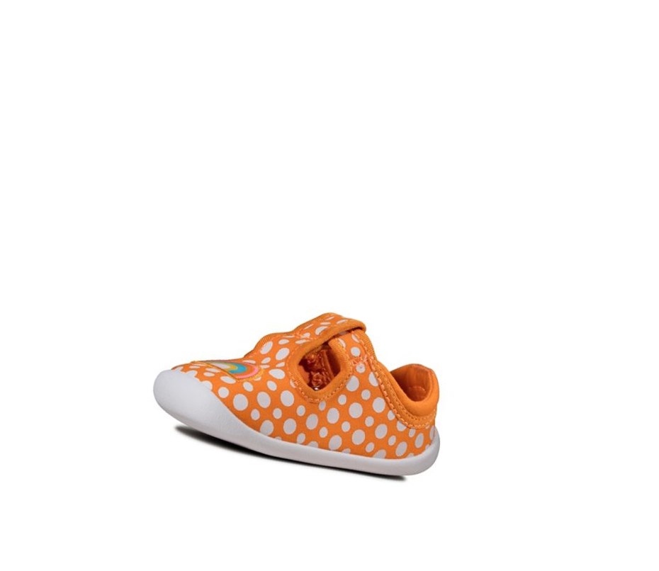 Clarks Roamer Sun T-bar Freizeitschuhe Jungen Orange | NLJO37289