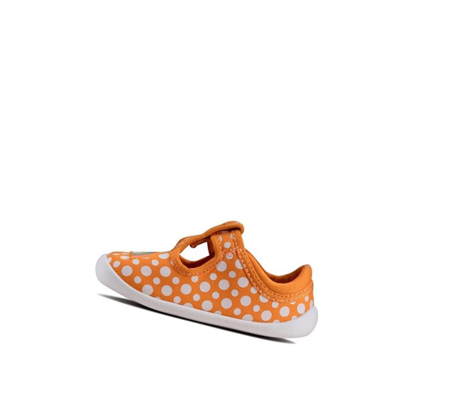 Clarks Roamer Sun T-bar Freizeitschuhe Jungen Orange | NLJO37289