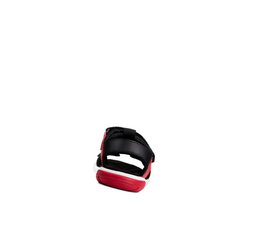 Clarks Rocco Tide Leder Lässige Sandalen Jungen Rot | GPIS82516