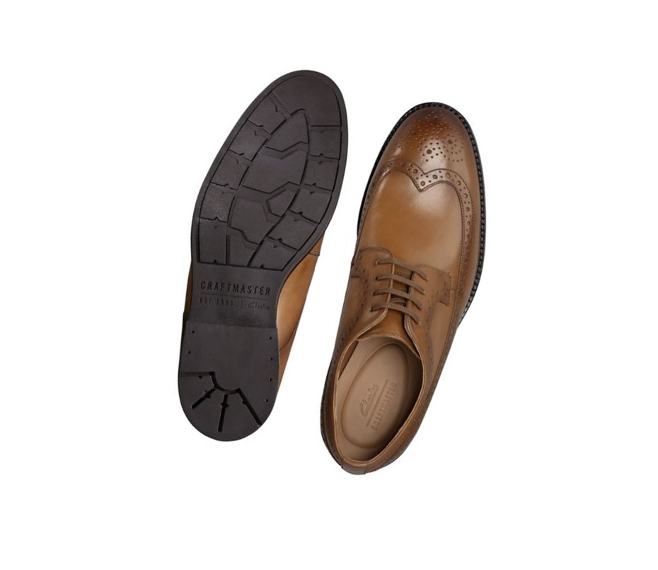 Clarks Ronnie Limit Leder Brogues Herren Braun | XEOP13540
