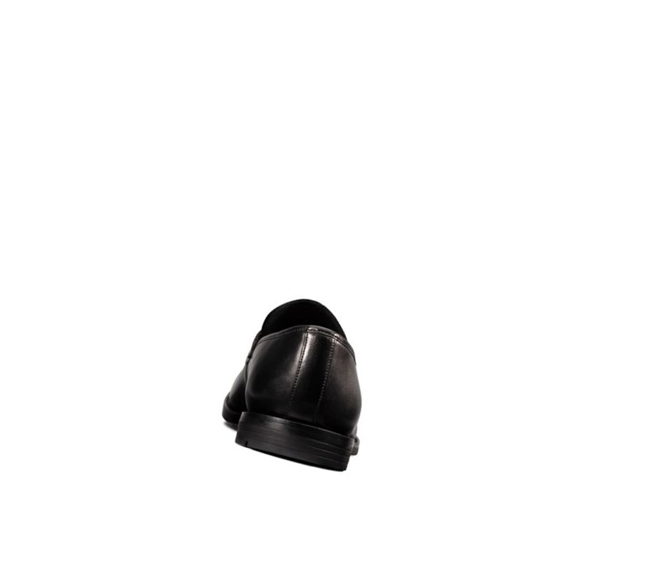 Clarks Ronnie Step Leder Wanderschuhe Herren Schwarz | UYWT05896