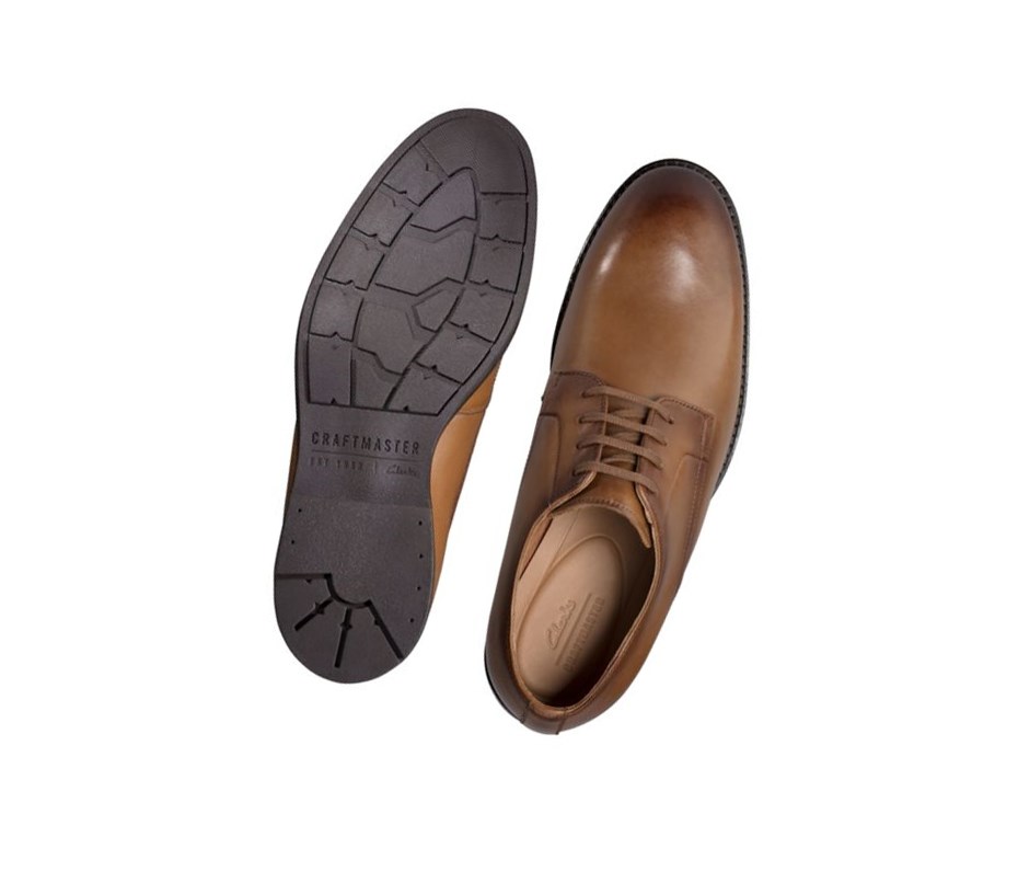 Clarks Ronnie Walk Leder Wanderschuhe Herren Braun | MTAJ82759