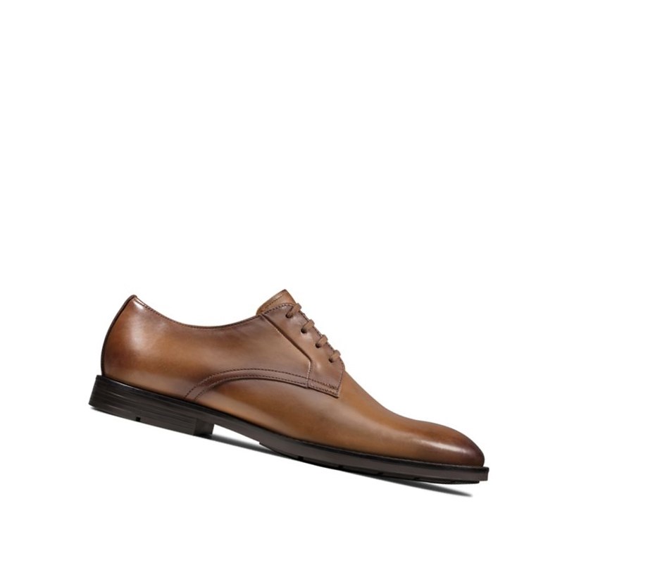 Clarks Ronnie Walk Leder Wanderschuhe Herren Braun | MTAJ82759