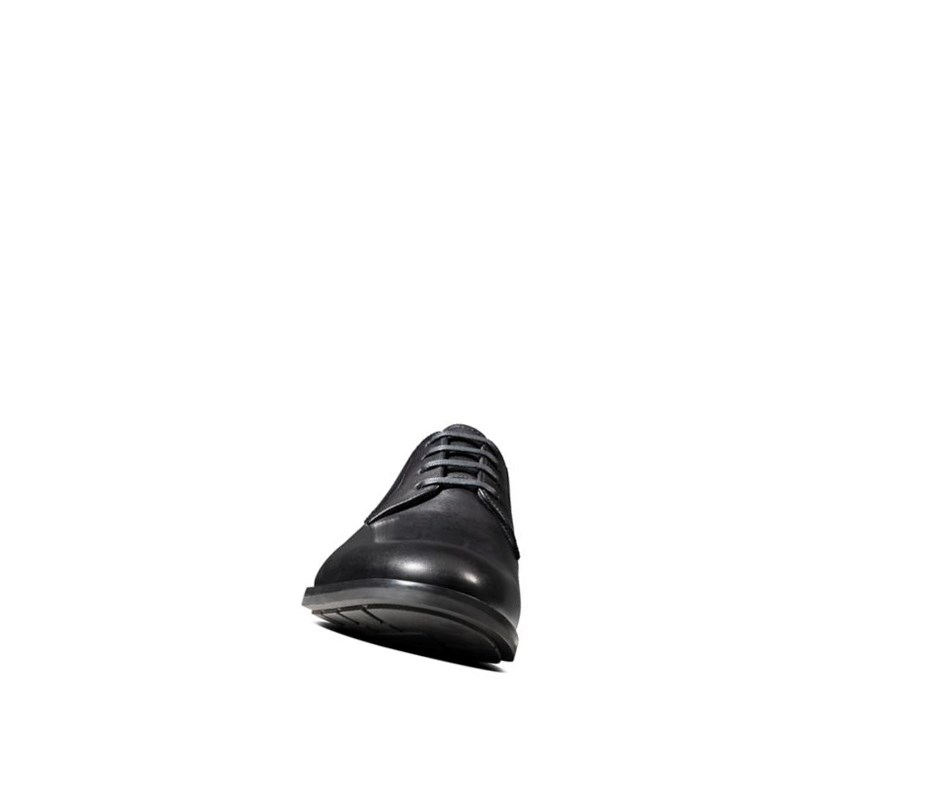Clarks Ronnie Walk Leder Wanderschuhe Herren Schwarz | OXLN78620
