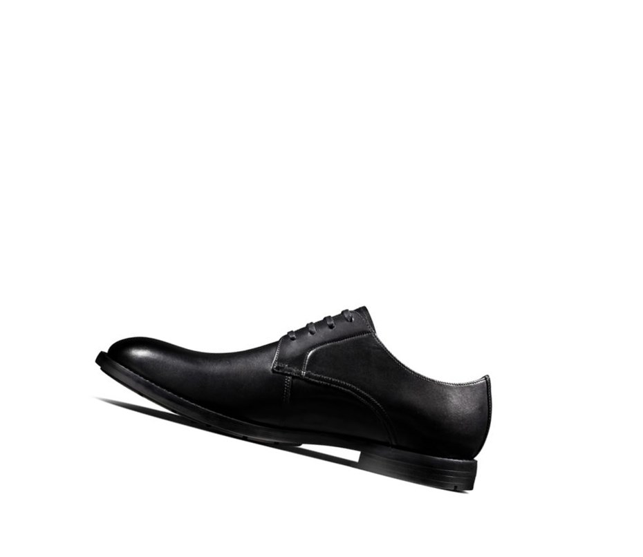 Clarks Ronnie Walk Leder Wanderschuhe Herren Schwarz | OXLN78620