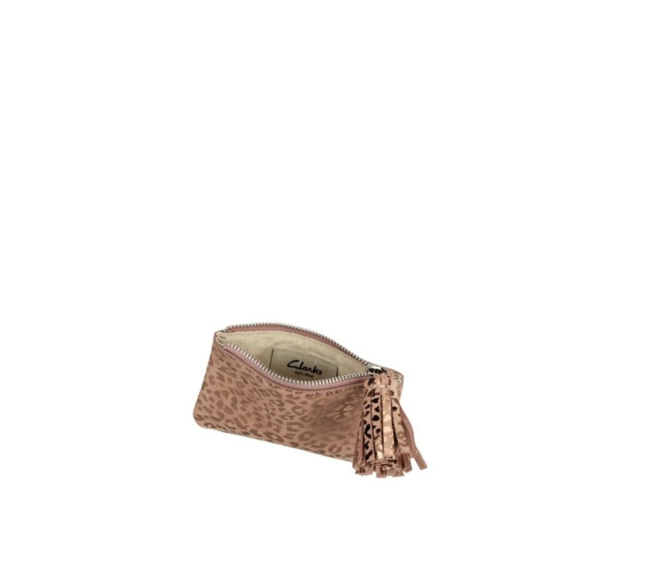 Clarks Roslyn Bella Leather Bags Damen Rosa Gold | QMIU09874