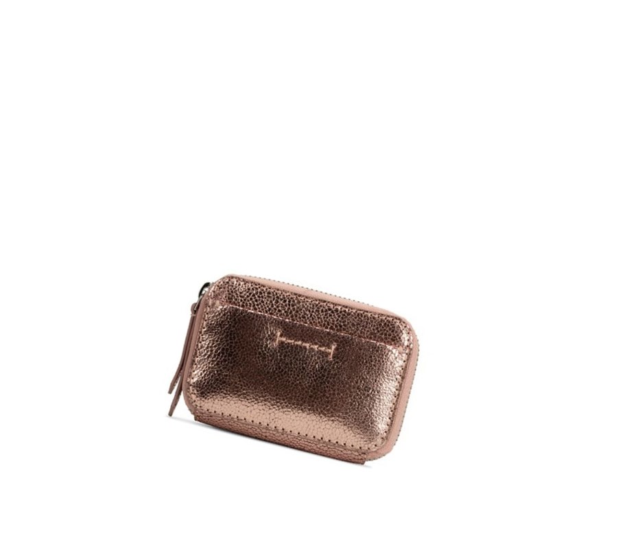 Clarks Roslyn Leder Leather Bags Damen Rosa Gold | WAKR72140