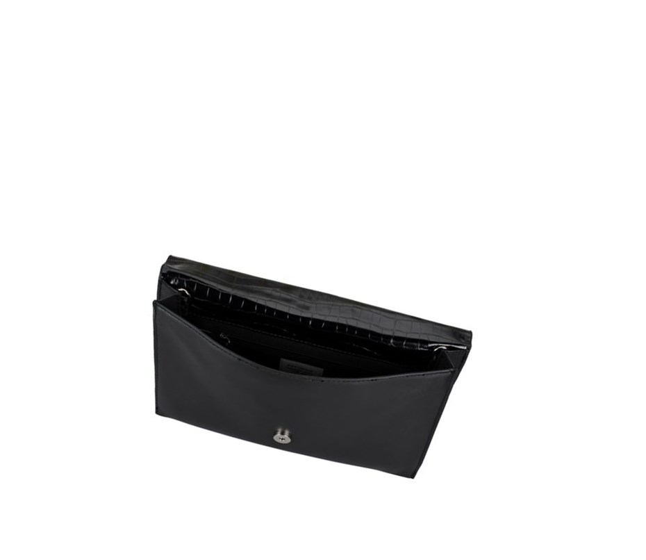 Clarks Roslyn Sky Croc crossbody taschen Damen Schwarz | LIHO82176
