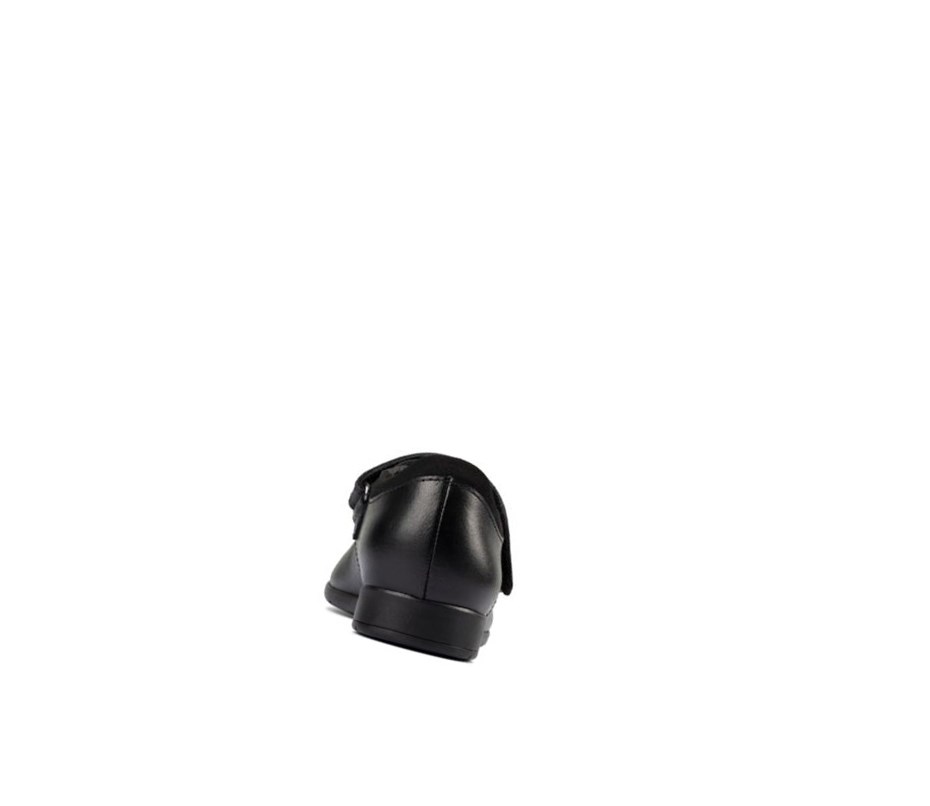 Clarks Scala Hope Leder Schulschuhe Mädchen Schwarz | CIWL60981
