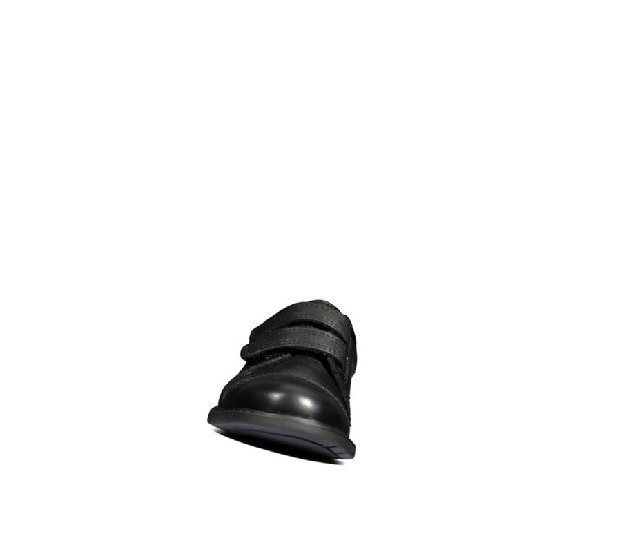 Clarks Scala Skye Leder Lederschuhe Jungen Schwarz | QAXI87062
