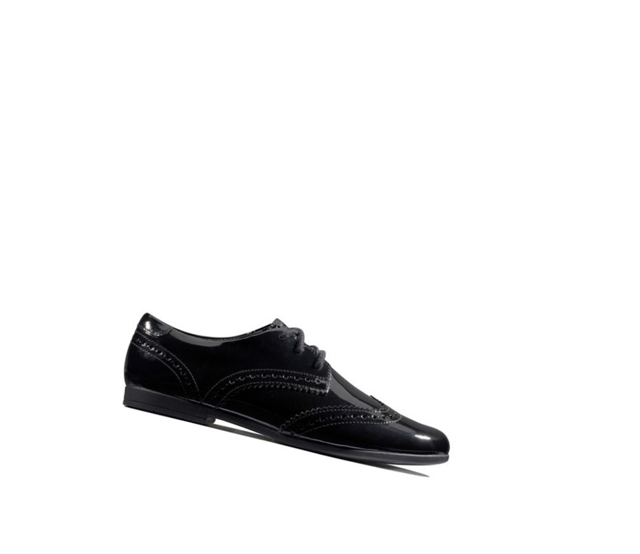 Clarks Scala Spitze Lack Schulschuhe Mädchen Schwarz | RTVM65287