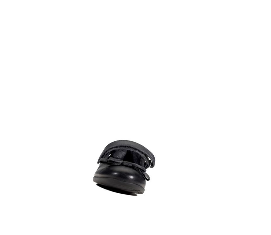 Clarks Scala Tap Leder Schulschuhe Mädchen Schwarz | RTHK61708