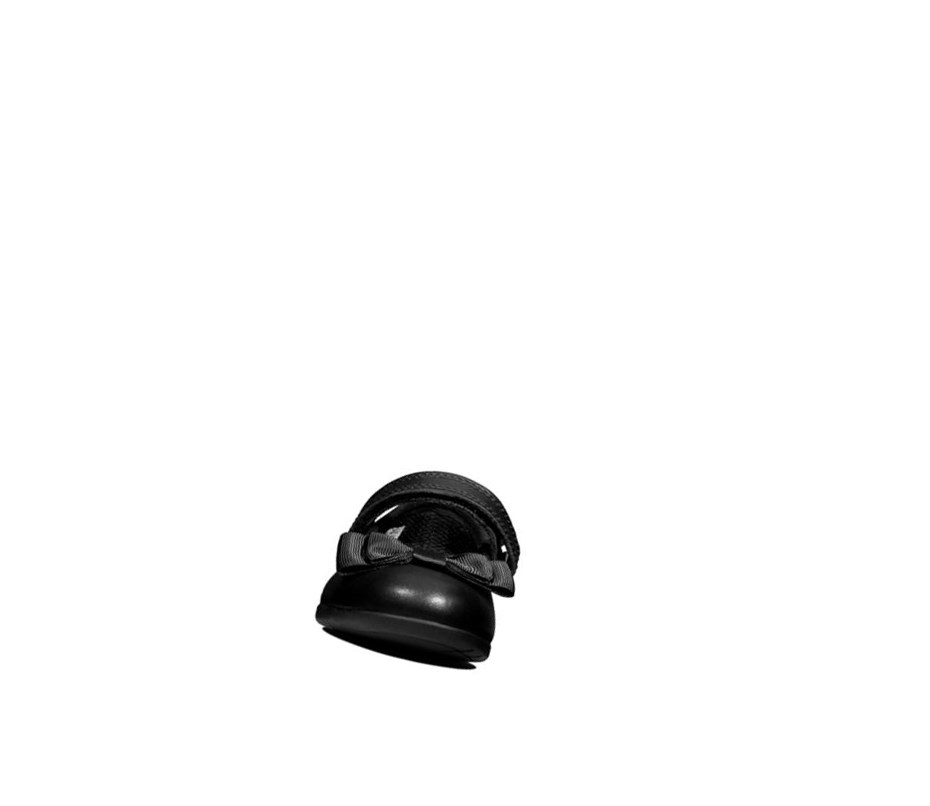 Clarks Scala Tap Leder Schulschuhe Mädchen Schwarz | ZFCW45213