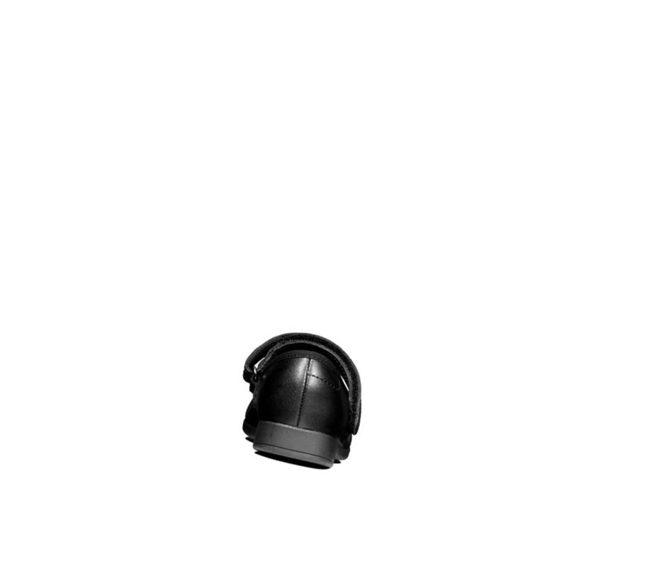 Clarks Scala Tap Leder Schulschuhe Mädchen Schwarz | ZFCW45213
