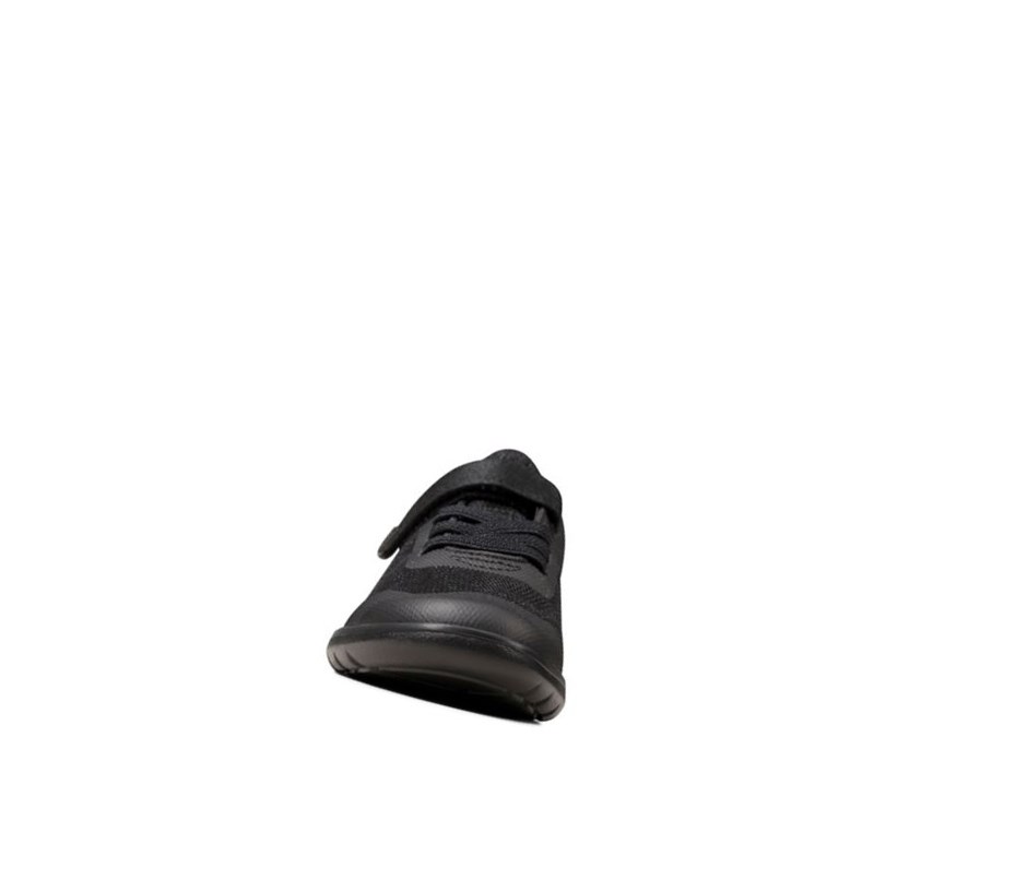 Clarks Scape Bright Schulschuhe Jungen Schwarz | TRIV93462