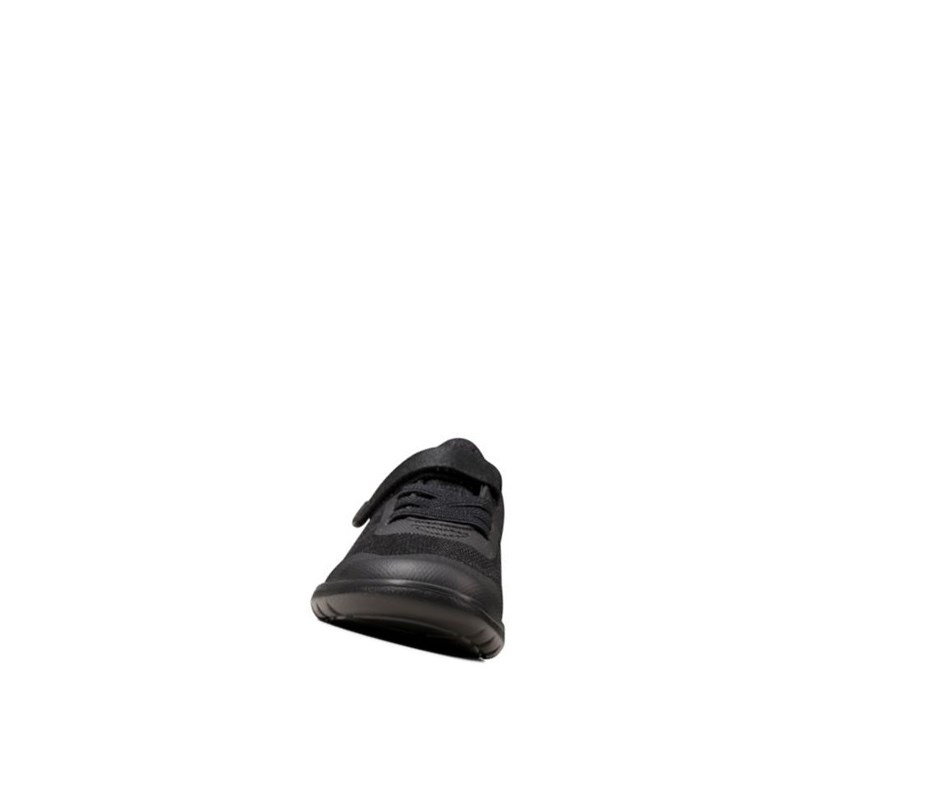 Clarks Scape Bright Schulschuhe Jungen Schwarz | UQWX53684
