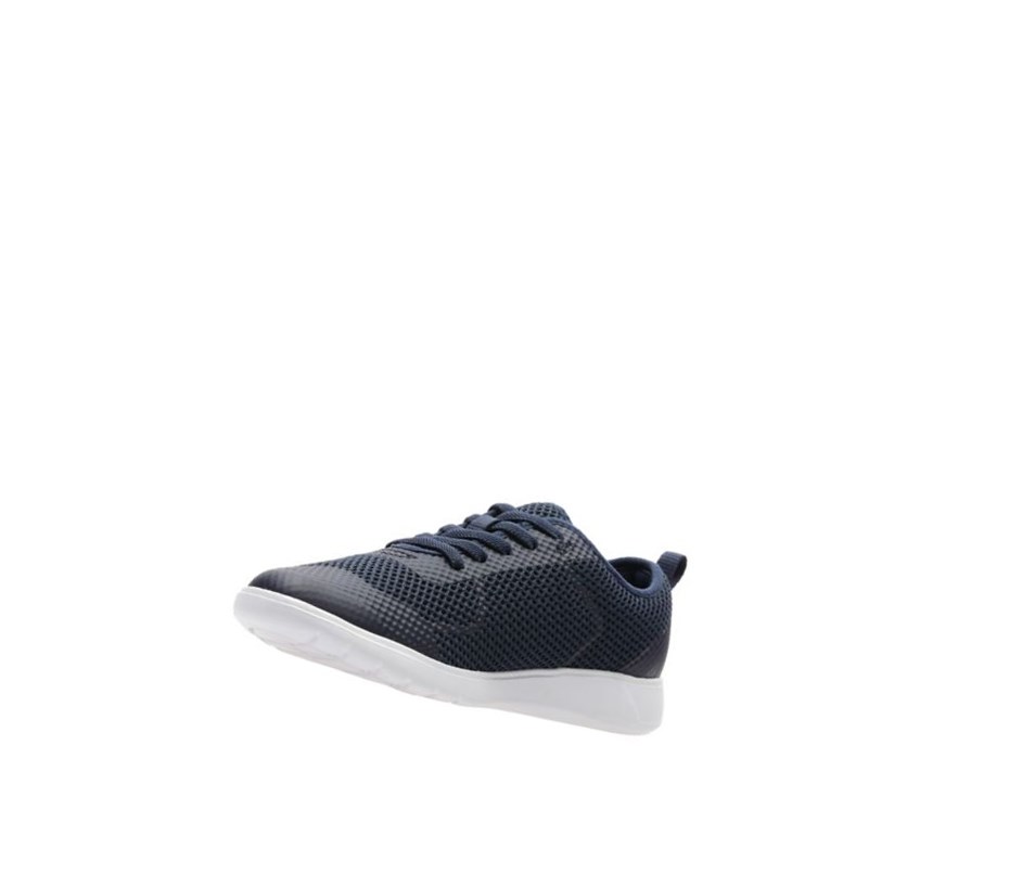Clarks Scape Soar Synthetik Sneakers Jungen Navy | WUBM21380