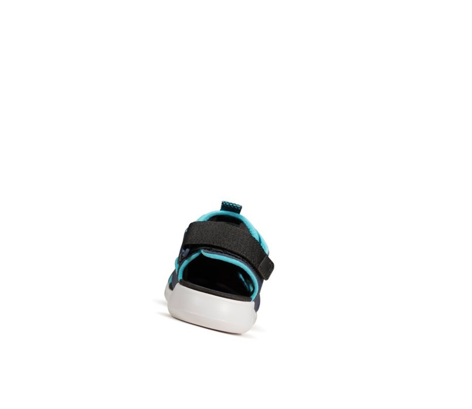 Clarks Scape Surf Synthetik Lässige Sandalen Mädchen Navy | DIVN21640