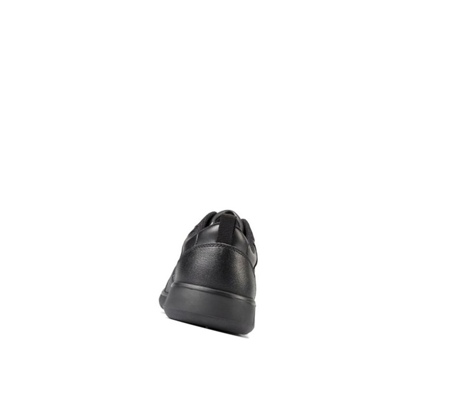 Clarks Scape Track Leder Schulschuhe Mädchen Schwarz | TAWR67824