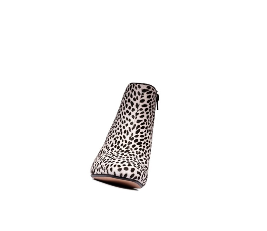 Clarks Sheer Flora 2 Print Leder Stiefeletten Damen Leopard | FRVO15604