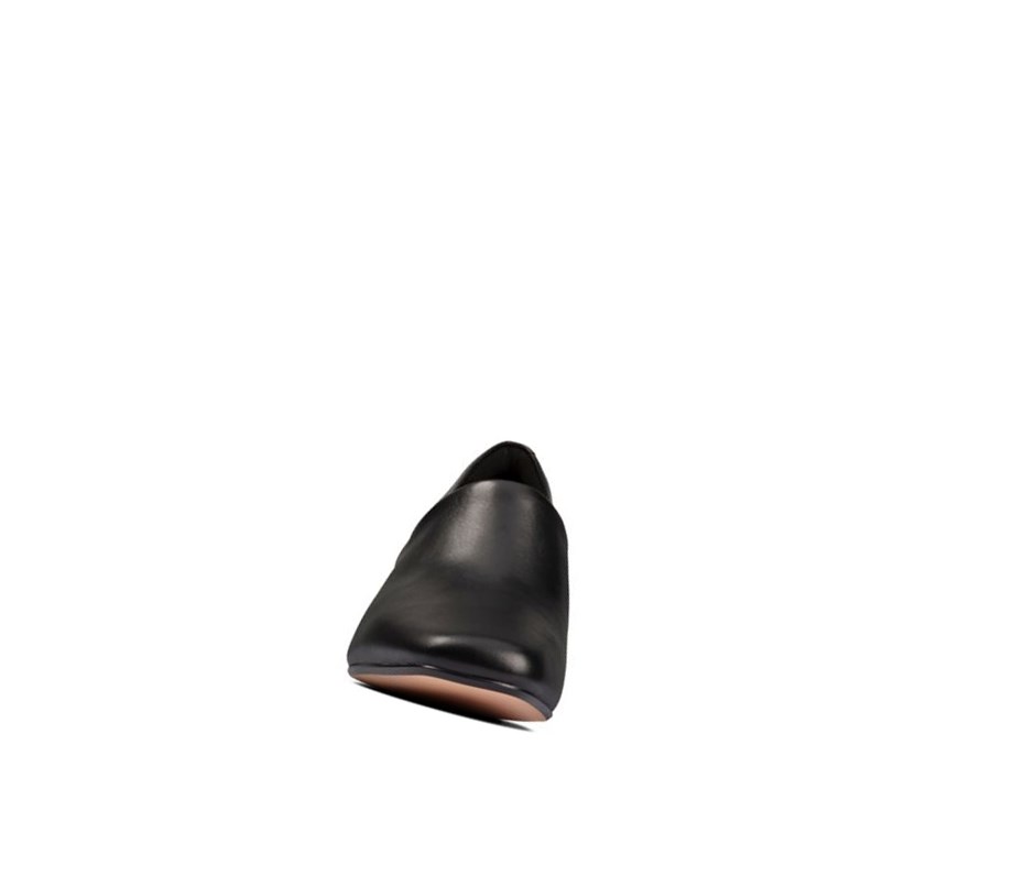 Clarks Sheer Lily 2 Leder Lederschuhe Damen Schwarz | RLUT34856