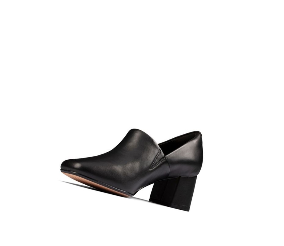 Clarks Sheer Lily 2 Leder Lederschuhe Damen Schwarz | RLUT34856