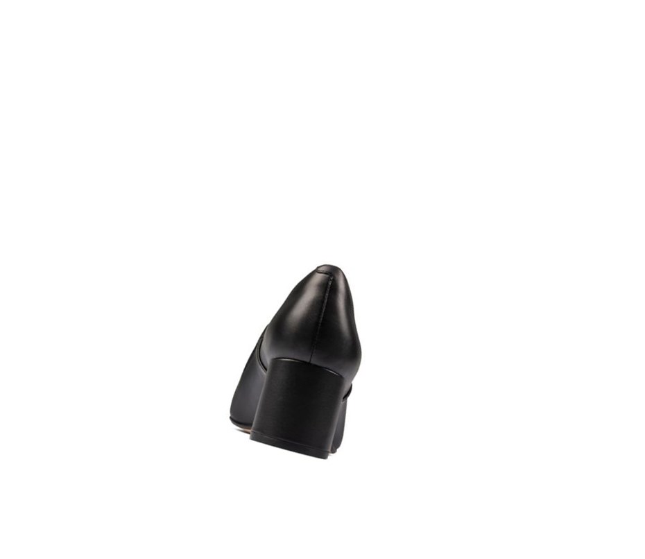 Clarks Sheer Lily 2 Leder Lederschuhe Damen Schwarz | RLUT34856