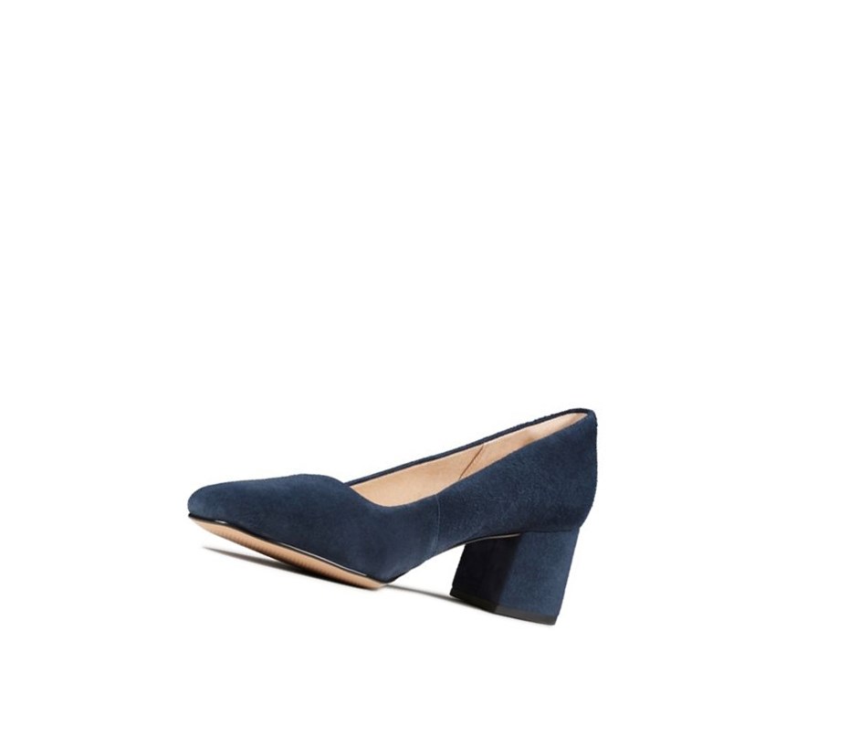 Clarks Sheer Rose Wildleder Freizeitschuhe Damen Navy | RVSJ15460