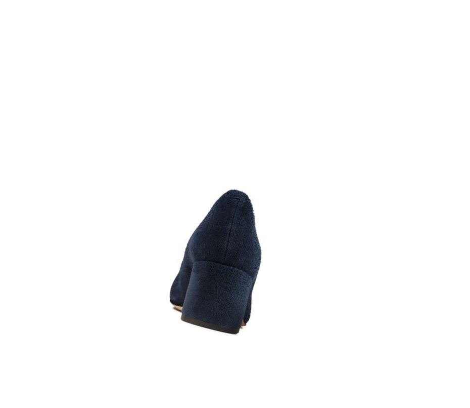 Clarks Sheer Rose Wildleder Freizeitschuhe Damen Navy | RVSJ15460