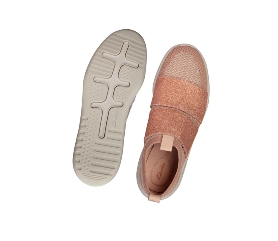 Clarks Sift Slip Sneakers Damen Hautfarbe | PYXF25134