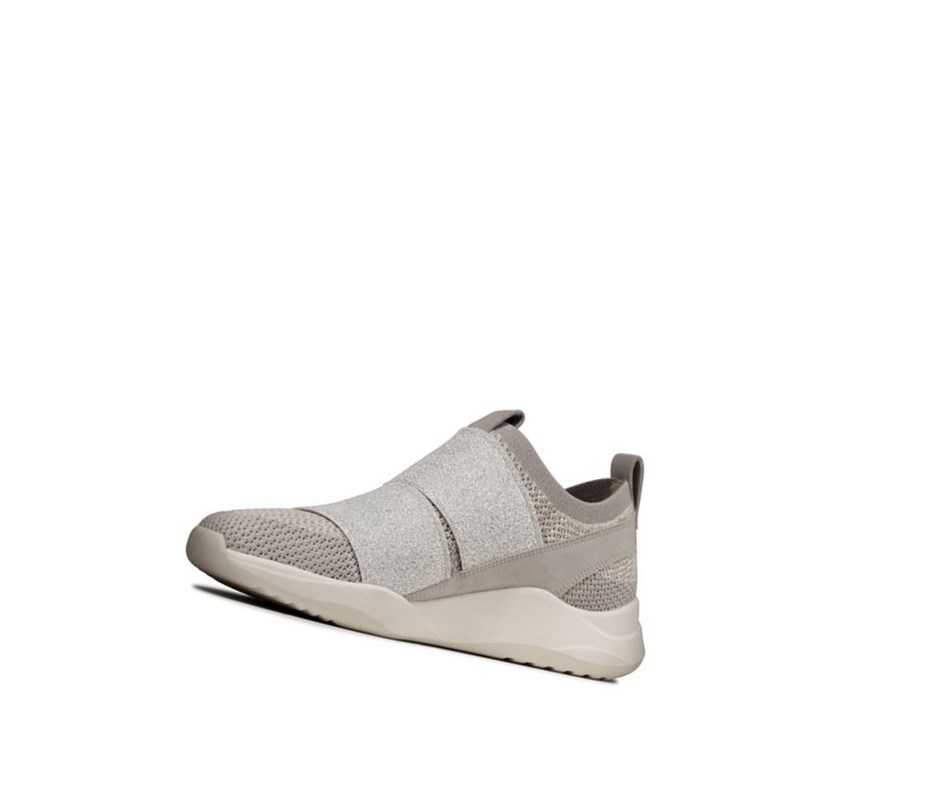 Clarks Sift Slip Sneakers Damen Silber | PVOL41039