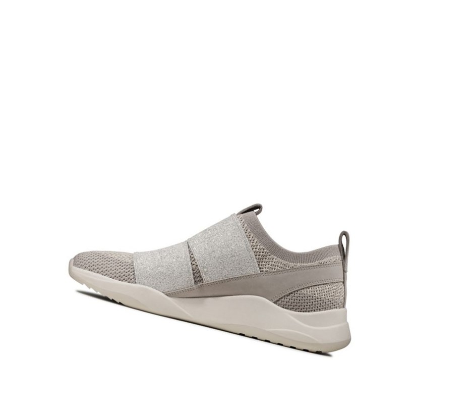 Clarks Sift Slip Sneakers Damen Silber | PVOL41039