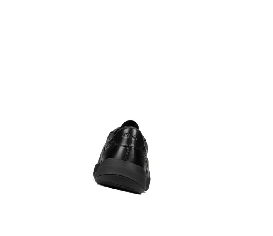 Clarks Sift Speed Leder Lederschuhe Herren Schwarz | ZKAE63781