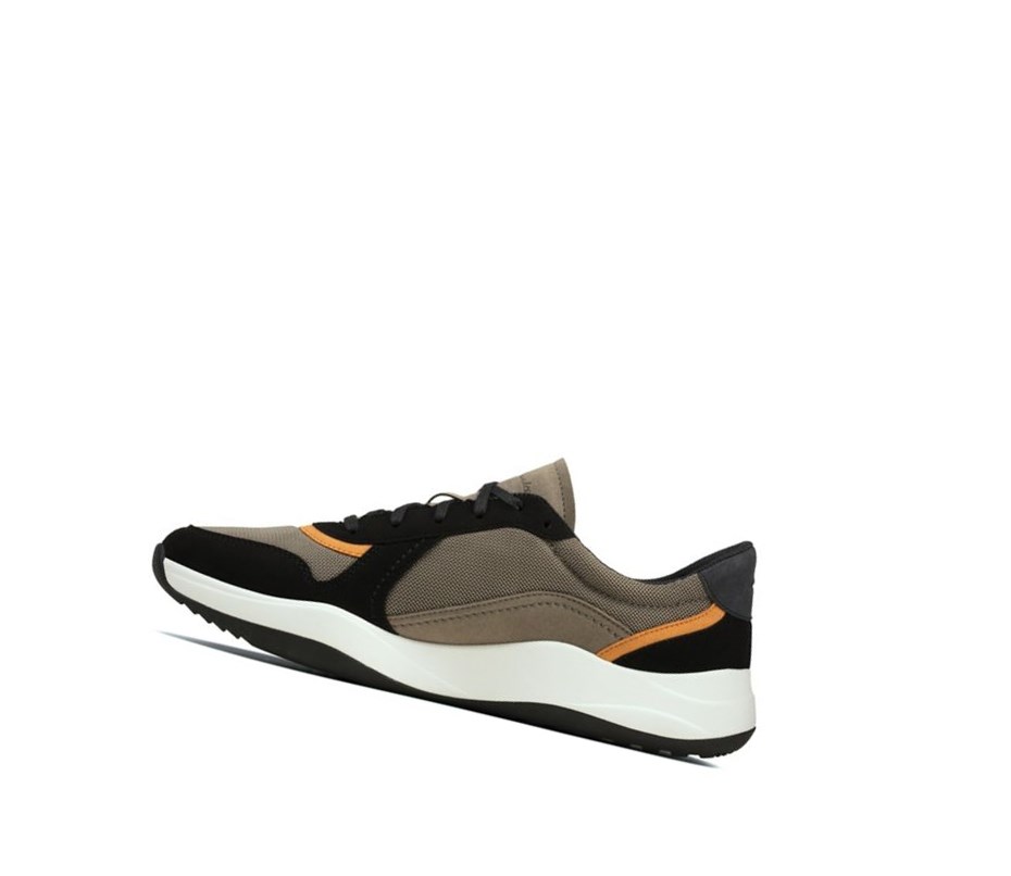 Clarks Sift Speed Textil Freizeitschuhe Herren Olivgrün | WOBE94803
