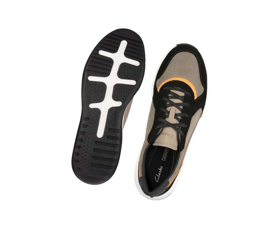 Clarks Sift Speed Textil Freizeitschuhe Herren Olivgrün | WOBE94803