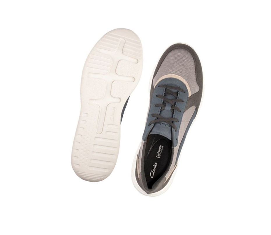 Clarks Sift Speed Textil Freizeitschuhe Herren Blau | ZJTB84019