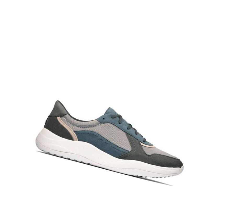 Clarks Sift Speed Textil Freizeitschuhe Herren Blau | ZJTB84019