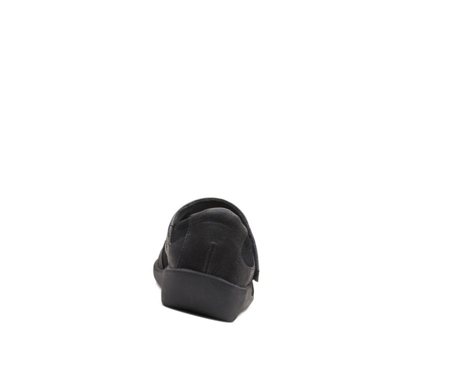 Clarks Sillian Bella Flache Schuhe Damen Schwarz | BXIW42537