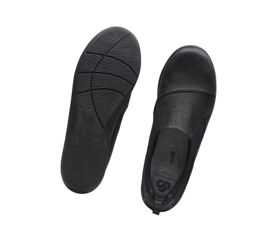 Clarks Sillian Paz Slip On Schuhe Damen Schwarz | VMUH31065